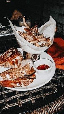 Eggplant Parm Sandwich with Parmesan Truffle Fries