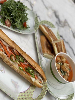 Pate Thit Bahn Mi, Tomato Bisque, Quiche