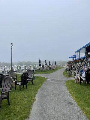 More outdoor seating by the water