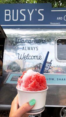 Shaved Ice (grapefruit, pomegranate and cherry)