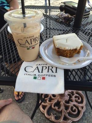 Coffee n a pumpkin bar on the patio!