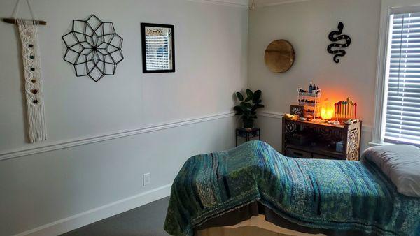 The space where massage therapy happens