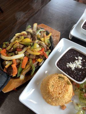 Steak fajitas -  very good