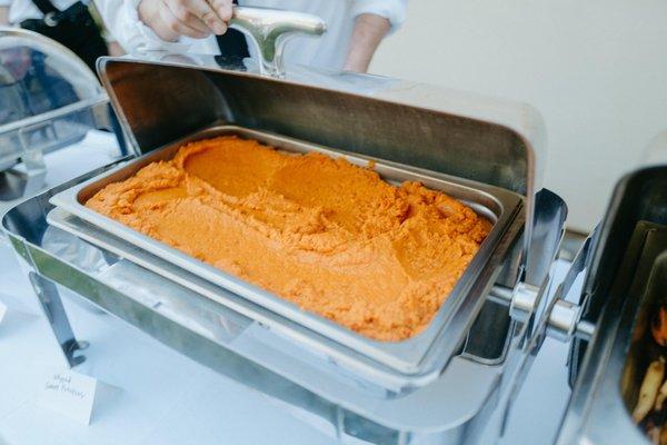 Mashed Sweet Potatoes (They accommodated to my mom's potato sensitivity)