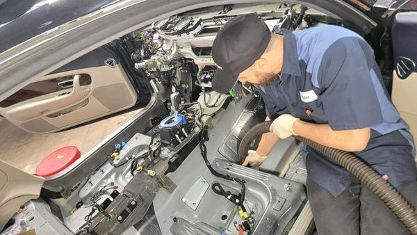 AC evaporator on a 5 series BMW...these jobs  require extensive labor and vehicle knowledge during assembly and re-assembly.