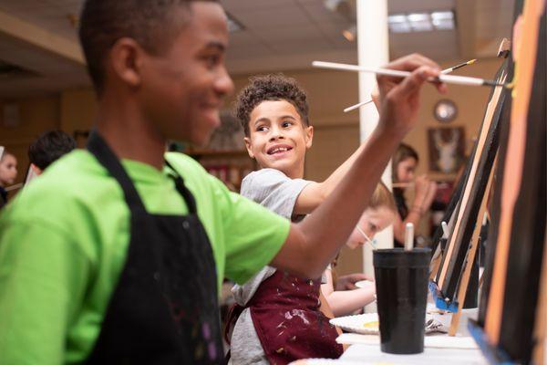 Kids painting classes at PWAT Strongsville!