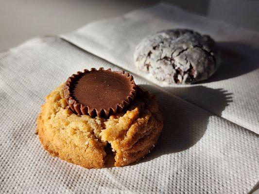 PB cookie and Sugar Cookie