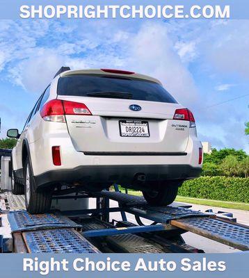 2010 #Subaru Outback Limited with only 54k miles on its way to its new owner in Virginia!  #RightChoiceAutoSales in Pompano Beach, FL!