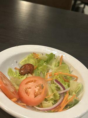 Flies enjoying salad.