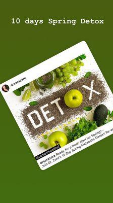 10 days spring detox coming up