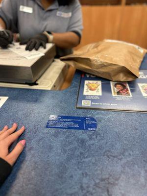 Dropping off a return to Zara at the Post Office