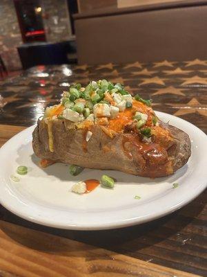 Buffalo Chicken Stuffed Potato