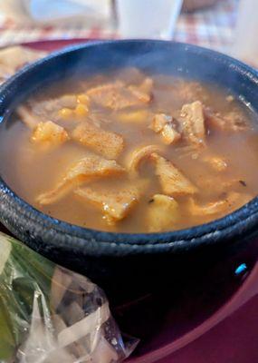 Steaming hot menudo