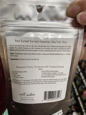 Unique items like this Hawaiian sea salt