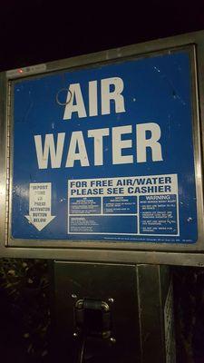 Sign to see about getting free air