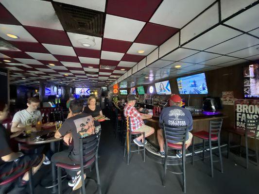 View of the bar from the entrance