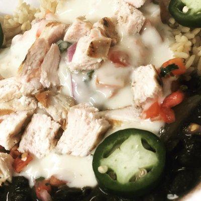 Burrito Bowl from our $6 lunch menu- Dine in only