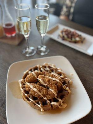 Chicken and waffles