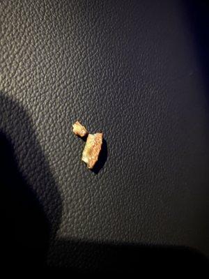 Pieces of date pit (I'm guessing) that was in my shake