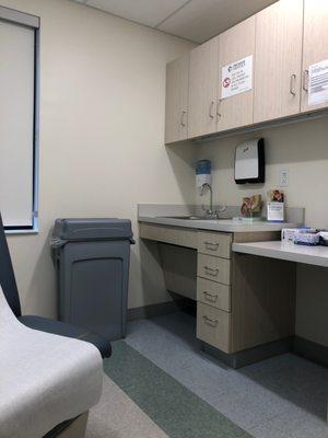 Clean exam room