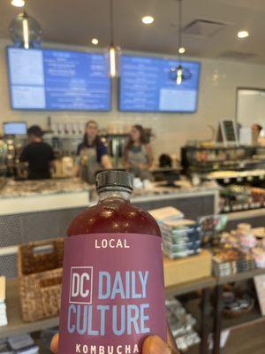 Kombucha and the menu