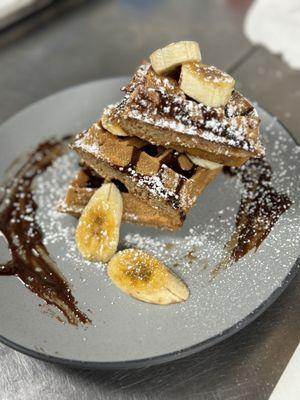 Epic Nutella Banana waffle