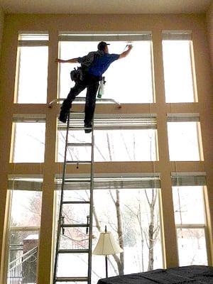 Interior High Window Cleaning