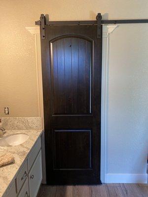 Barn wood closet door