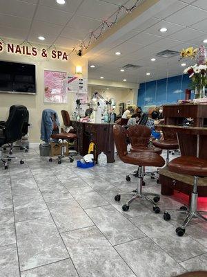 Inside salon