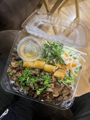 Grilled pork vermicelli bowl