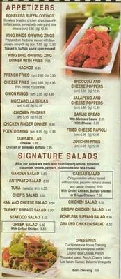 Photos of our original menu. Also can be found on our Facebook page. Be sure to check out our page, write a review, & like us