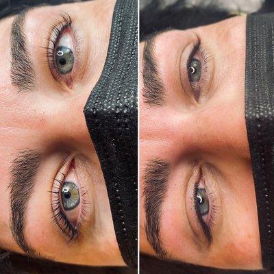 Lash lift and tint by Esthetician Kara