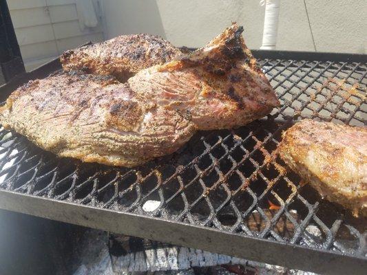 Tri-tip on the grill