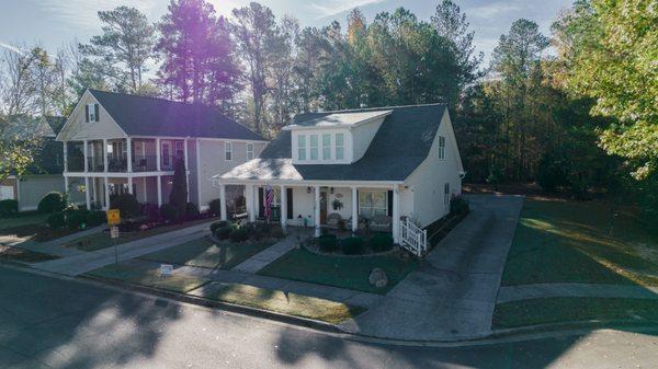 New roof!
New gutters! 
New paint on columns,fascia, and trim!
New shutters!
New storm door!