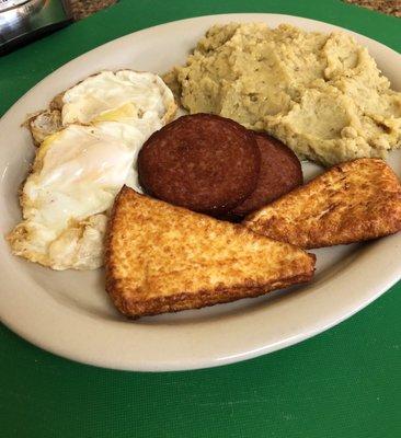 Mangu con los tres golpes