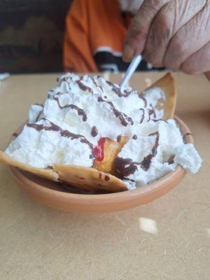 Fried ice cream.