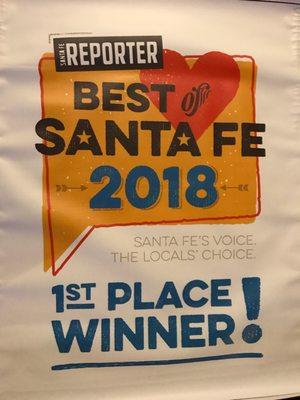 1st Place Winner Best of Santa Fe 2018