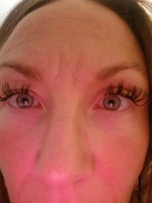 Lashes after 1 week