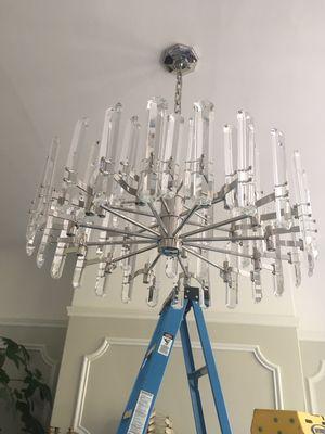 New light fixture installation.