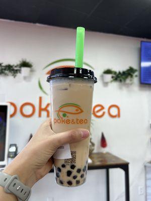 Classic milk tea with tapioca