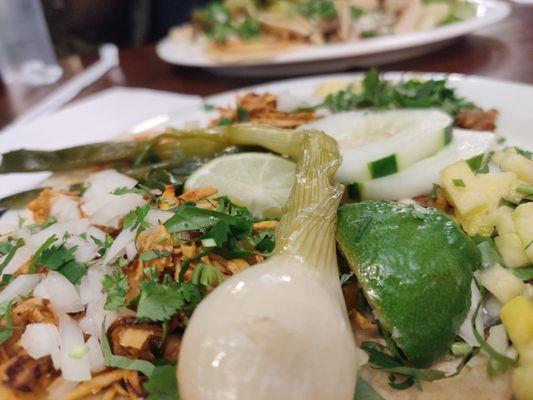 Tinga and Al Pastor tacos