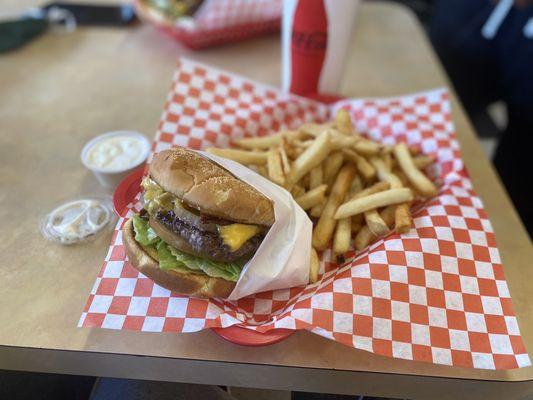 Flipping Out Burgers And Fries