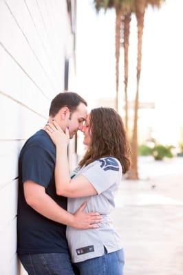 Photo from our engagement shoot. I love how she captured this perfect moment between us.