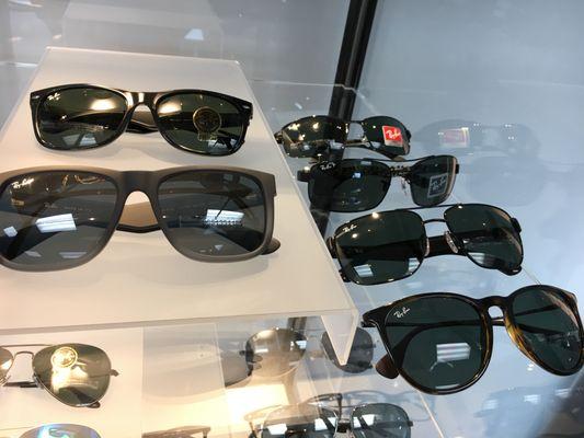 Some of the sunglasses selection.