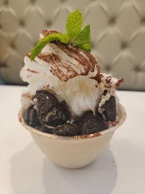 Single Oreo Tiramisu Shaved Ice ($6.50)