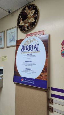 Birria Menu