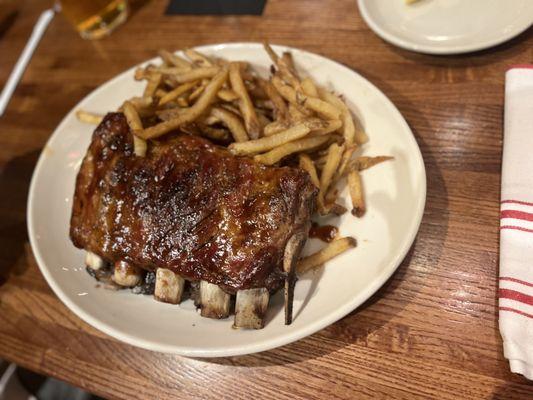 Carolina Style Ribs and Hand - Cut Fries