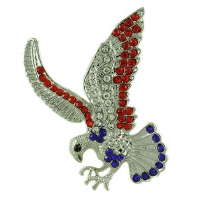 Patriotic american eagle pin