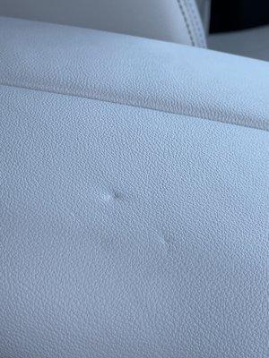 They made dents on the center armrest of my car!