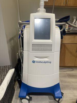 Coolsculpting! It's a popular non-invasive fat reduction treatment that uses cold temperatures to freeze and eliminate stubborn fat cells